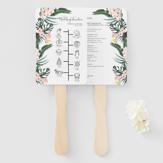 の結婚旅程カクテル – アイコ結婚ンの歓迎 ハンドファン (正面&裏面)