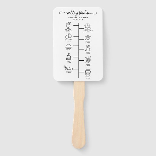 の結婚旅程カクテル – アイコ結婚ンの歓迎 ハンドファン (正面)