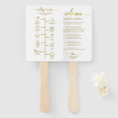 の結婚旅程カクテル – アイコ結婚ンの歓迎 ハンドファン (正面&裏面)