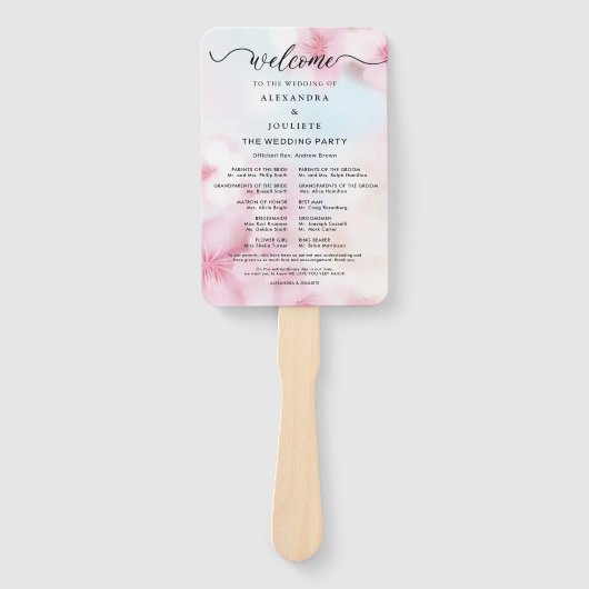 の結婚旅程カクテル – アイコ結婚ンの歓迎 ハンドファン (正面)