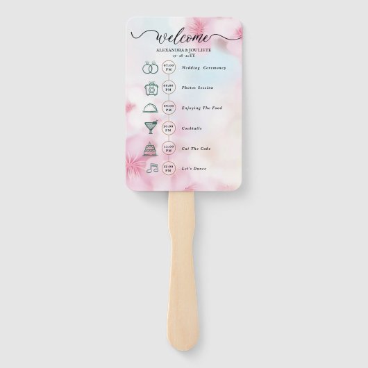 の結婚旅程カクテル – アイコ結婚ンの歓迎 ハンドファン (裏面)