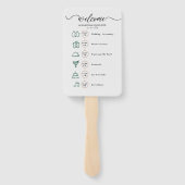 の結婚旅程カクテル – アイコ結婚ンの歓迎 ハンドファン (裏面)