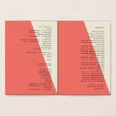 の結婚旅程💕コーラルエレガントプログラム 箔カード (内部)