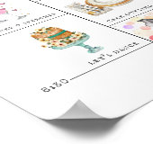 の結婚旅程スケジュール歓迎サイン ポスター (角)