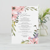 の結婚旅程 – ウェルカムレターティーバラ 招待状 (スタンド正面)