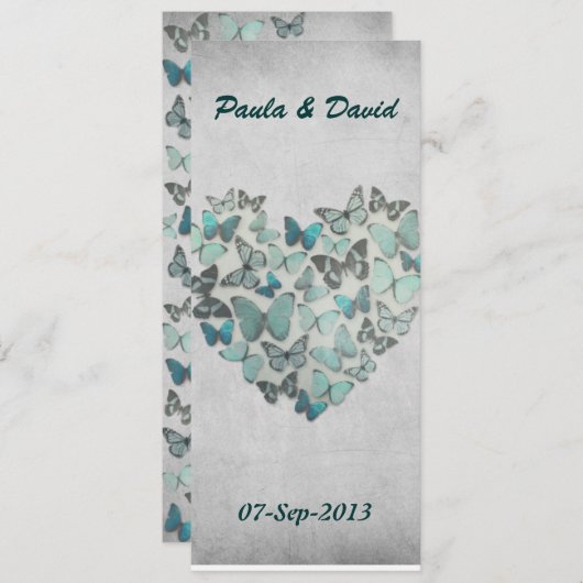 の結婚旅程 招待状 (正面/裏面)