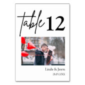 の結婚旅行先の写真名テーブル番号 テーブルナンバー (正面)