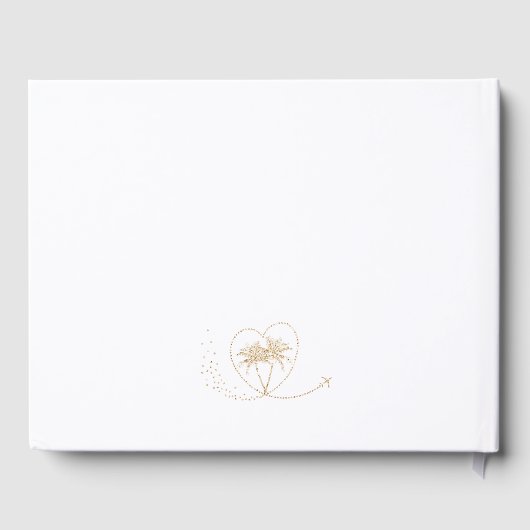 の結婚旅行先パスポート世界地図ありがとう ゲストブック (裏面)