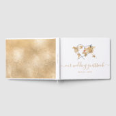 の結婚旅行先パスポート世界地図ありがとう ゲストブック (全面)