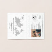 の結婚旅行先パスポート世界地図ニュージーランド 箔カード (内部)