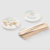 の結婚旅行先パスポート世界地図メキシコ ハンドファン (組立なし)