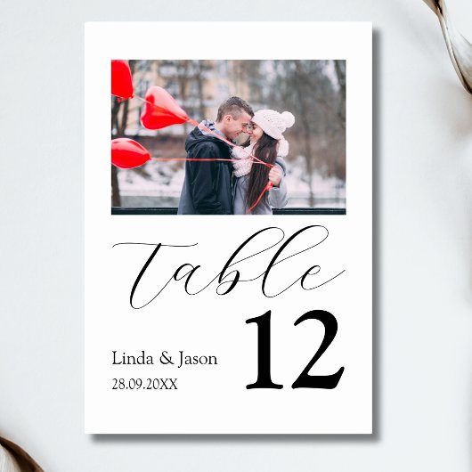 の結婚旅行先フォトテーブル番号カード テーブルナンバー