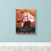 の結婚旗 |の結婚キャンバス キャンバスプリント (インサイチュ (ウッドフロア))