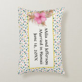 の結婚日の思い出点々のある枕 アクセントクッション (正面(垂直))