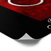 の結婚日付ポスター（最大15x15） ポスター (角)