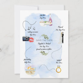 の結婚日程の保存 招待状