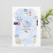 の結婚日程の保存 招待状 (スタンド正面)