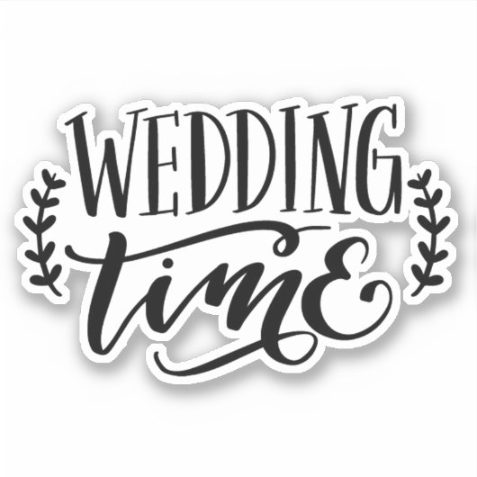 の結婚時間結婚式用シール シール (正面)