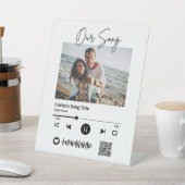 の結婚曲スキャン可能なQRコード 台座サイン (インサイチュ)