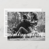 の結婚更新の変更レターBUDGET写真結婚の ポストカード (正面/裏面)