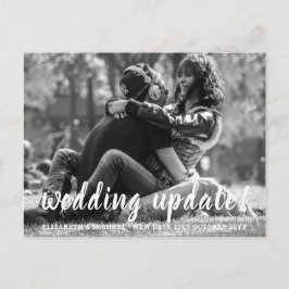 の結婚更新の変更レターBUDGET写真結婚の ポストカード