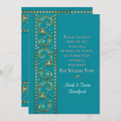 の結婚更新の招待 – エレガント 招待状 (正面/裏面)