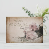 の結婚更新招待 – ヴィンテージ- エレガント 招待状 (スタンド正面)