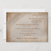 の結婚更新招待 – ヴィンテージ- エレガント 招待状 (裏面)