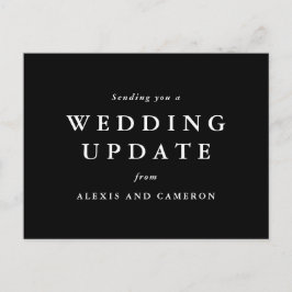 の結婚更新日付の白黒の変更 ポストカード