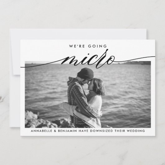 の結婚更新 |マイクロに移行 案内状 (正面)