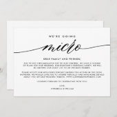 の結婚更新 |マイクロに移行 案内状 (正面/裏面)