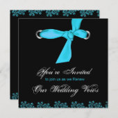 の結婚更新 – ユニーク 招待状 (正面/裏面)