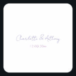 の結婚書エレガント字クリエイティブ名と日付 スクエアシール<br><div class="desc">このテンプレートは全カスタマイズてのプロフェッショナルの職業に合わせることができる。</div>