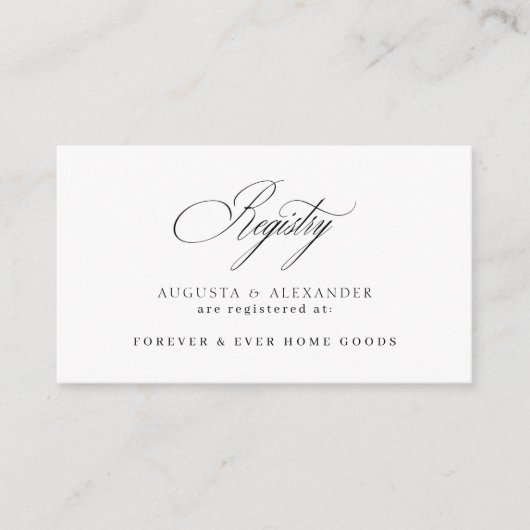 の結婚書跡エレガント簿 エンクロージャーカード (正面)