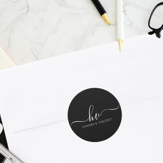 の結婚書道の脚本書のカスタム好意 ラウンドシール