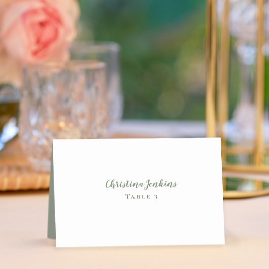 の結婚書道エレガントセージ緑座席表 テーブルナンバー