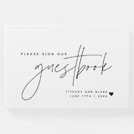 の結婚書道台本ハート ゲストブック