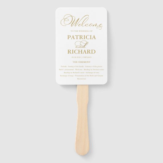 の結婚服務命令プログラム金ゴールド ハンドファン (正面)