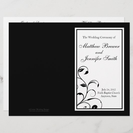 の結婚服務命令プログラム (正面/裏面)