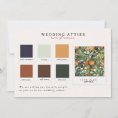 の結婚服装 | Citrusカラーパレット 招待状 (正面)