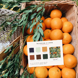 の結婚服装 | Citrusカラーパレット 招待状
