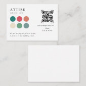 の結婚服装 | QRコードスキャン エンクロージャーカード (正面/裏面)