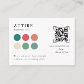 の結婚服装 | QRコードスキャン エンクロージャーカード (正面)