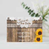 の結婚木とレース素朴の日付を保存 セーブザデート (スタンド正面)