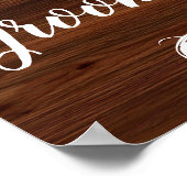 の結婚木フェイクでシートを選択する両側の標識 ポスター (角)