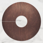 の結婚木材ブルゴーニュフローラメイスンジャマーカ ワイングラスタグ (裏面)