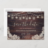 の結婚木素朴工の壺の灯りが日付を除いて 案内ポストカード (正面/裏面)