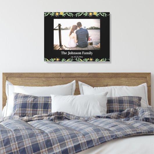 の結婚植物性カスタムの写真拡大 キャンバスプリント (インサイチュ (寝室))