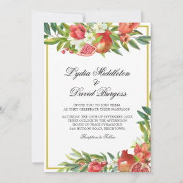 の結婚植物性ボホポメグラエレガントネート 招待状