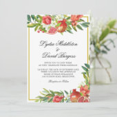 の結婚植物性ボホポメグラエレガントネート 招待状 (スタンド正面)